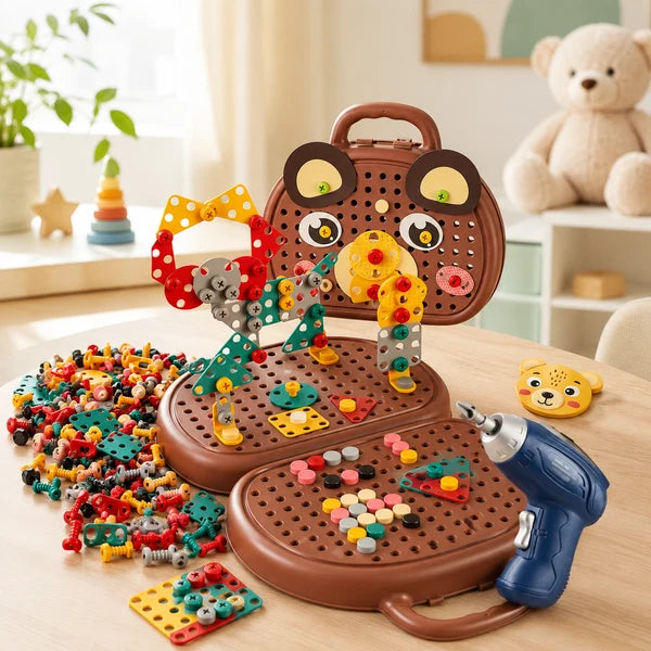 Kids STEM Drill & Build Tool Set – Creative Construction Toy