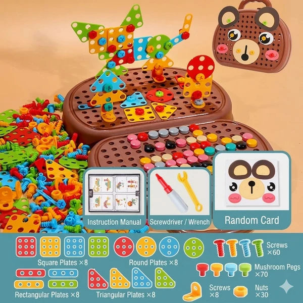 Kids STEM Drill & Build Tool Set – Creative Construction Toy