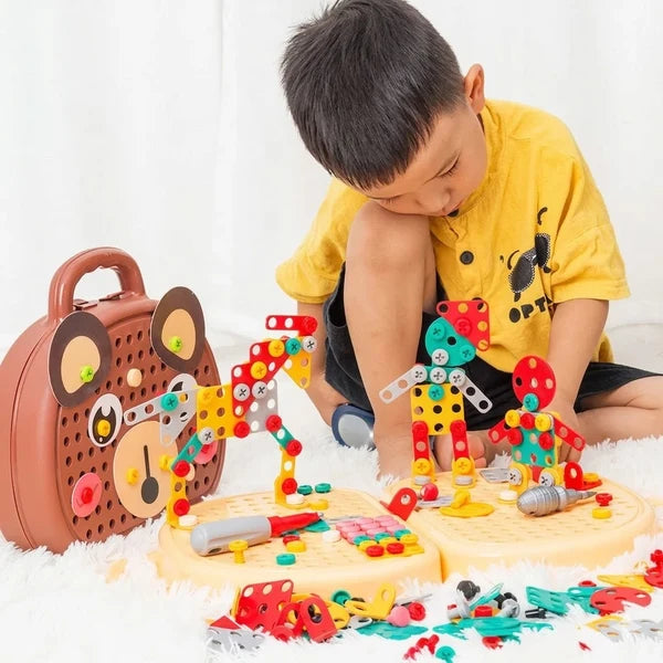 Kids STEM Drill & Build Tool Set – Creative Construction Toy