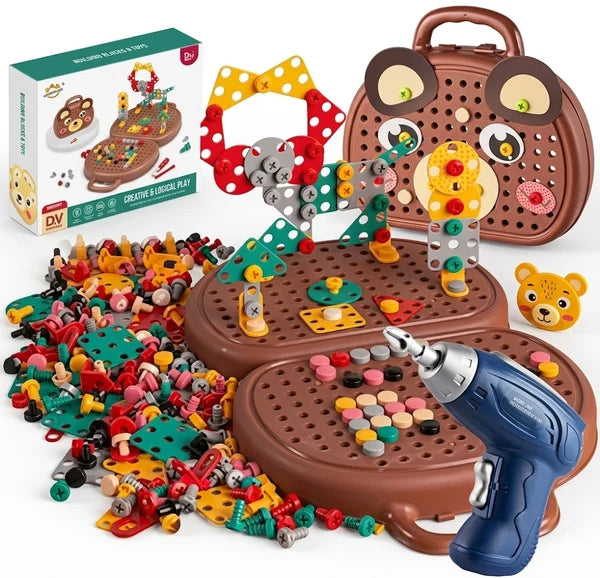 Kids STEM Drill & Build Tool Set – Creative Construction Toy