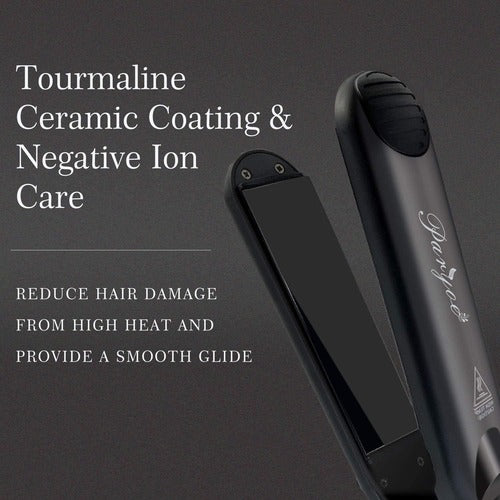 Ceramic Steam Flat Iron (Hair Straightening & Curling)